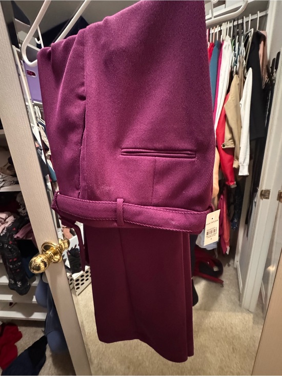 Ann Taylor Pants - Ann Taylor Magenta Wide-Leg Trousers